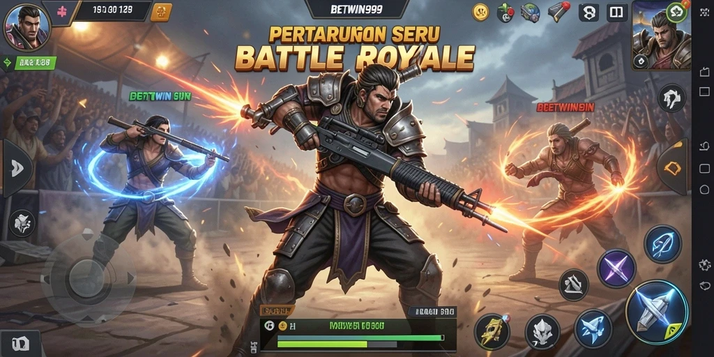 Tampilan gameplay BETWIN999 yang menegangkan dan penuh aksi.