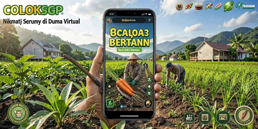 Screenshot menggambarkan pengalaman seru bertani di COLOKSGP.