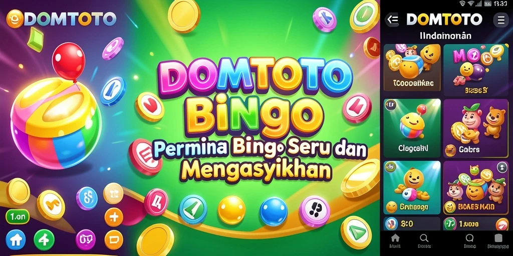 Tampilan gameplay seru dalam DOMTOTO dengan suasana Bingo yang dinamis.