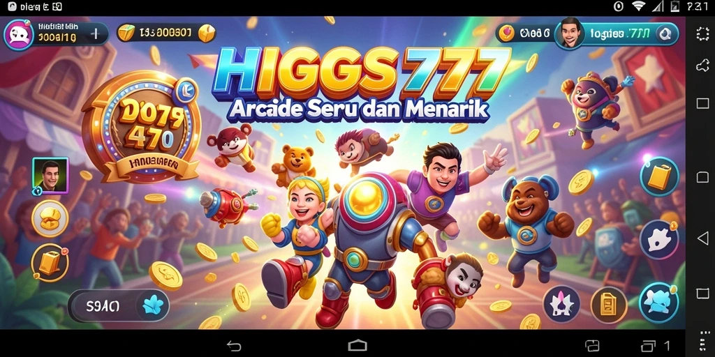Tampilan layar gameplay HIGGS777 yang menarik dan menantang.