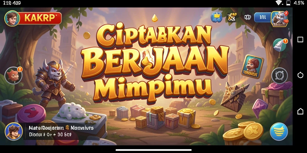 Tampilan gameplay menarik dari KAKRP dengan elemen bisnis yang seru.