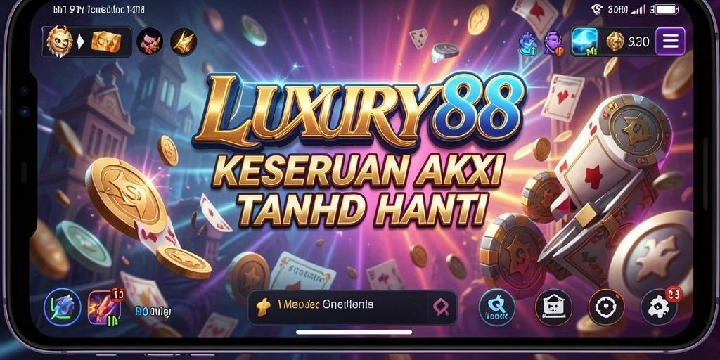 Screenshot menampilkan aksi seru di LUXURY88.