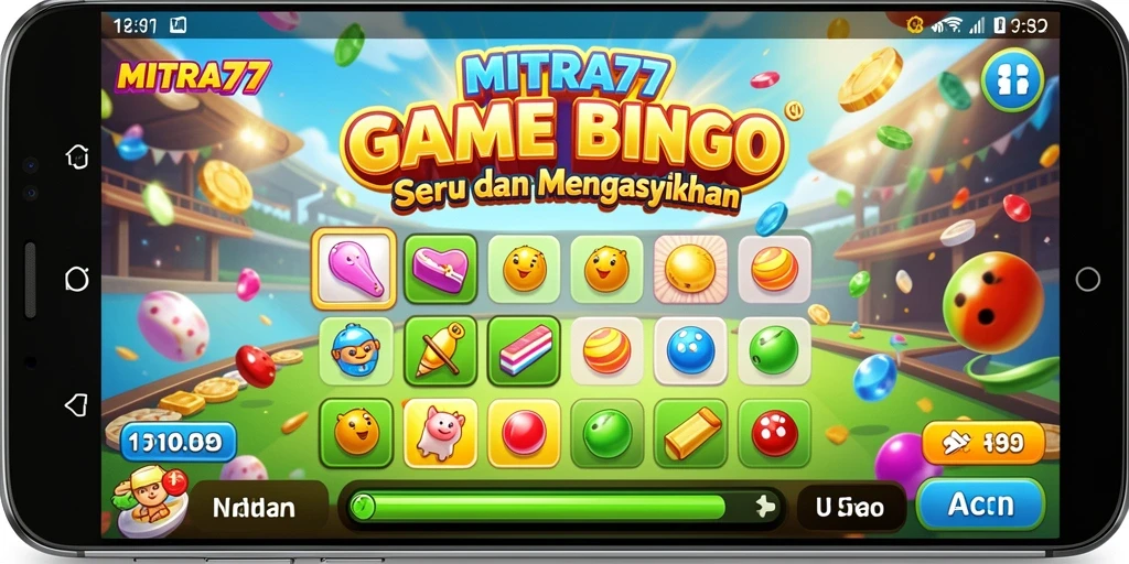 Tampilan permainan Bingo yang menarik dan interaktif.
