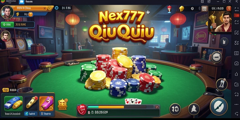 Screenshot gameplay QiuQiu NEX777 dengan aksi taruhan seru.