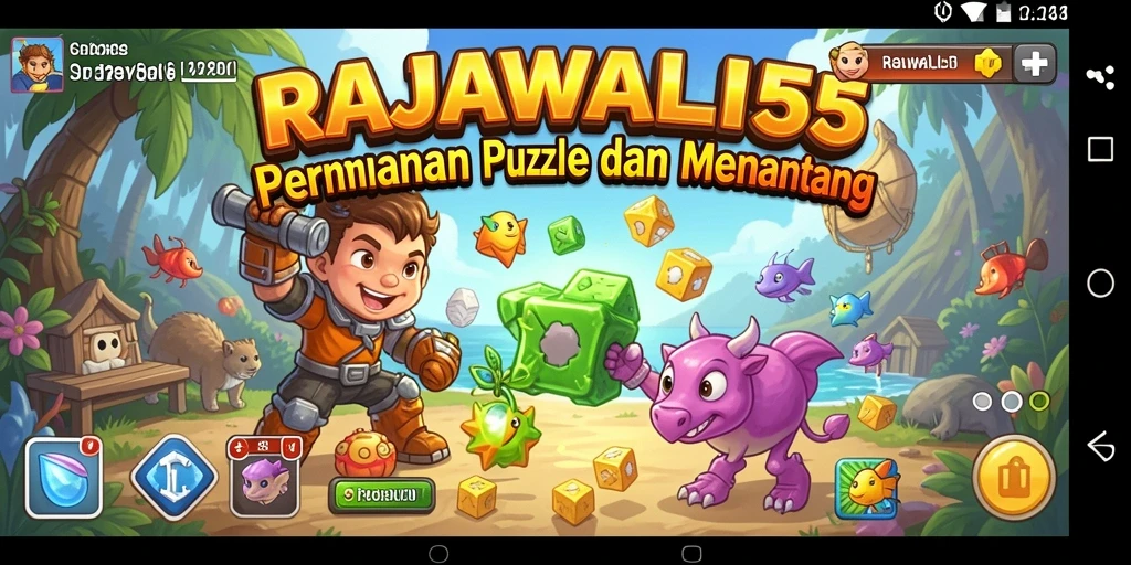 Gameplay RAJAWALI55 yang menantang dan seru.