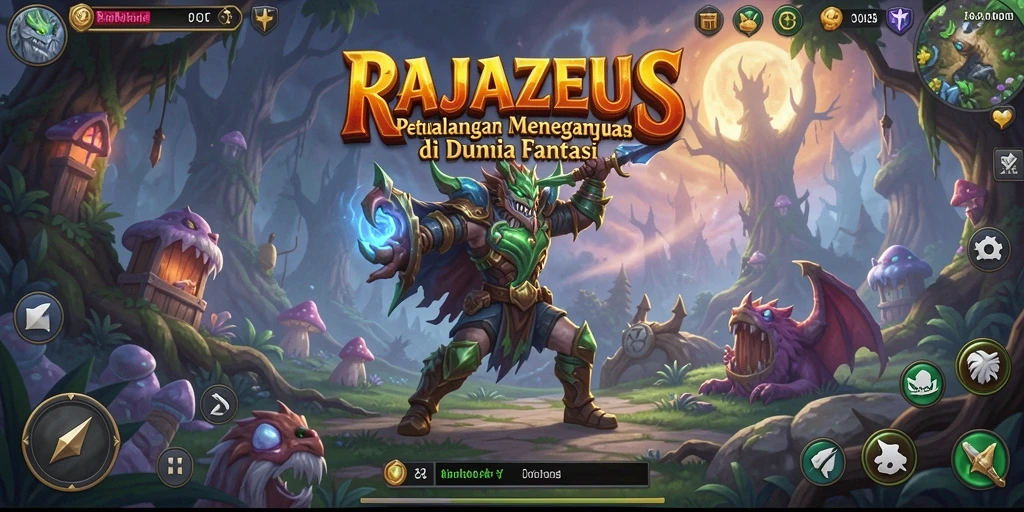 Tampilan gameplay RAJAZEUS yang menarik dan penuh aksi.