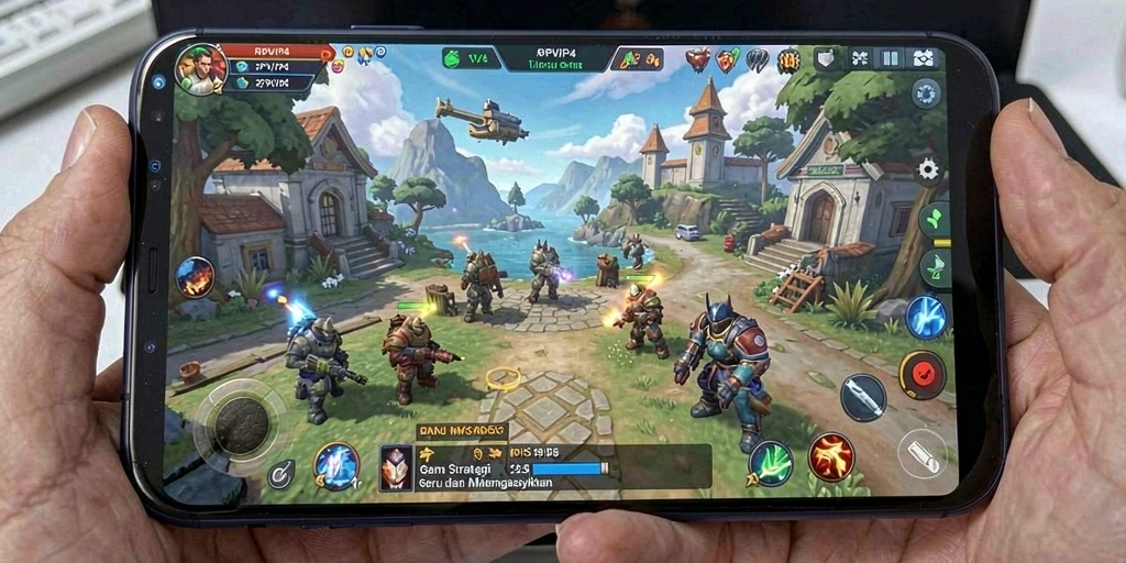Tampilan screenshot RPVIP4 menunjukkan aksi gameplay yang mendebarkan.