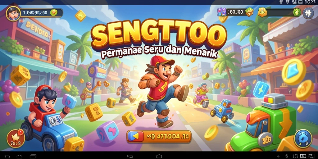 Gameplay SENGTOTO yang seru dan menantang di layar.