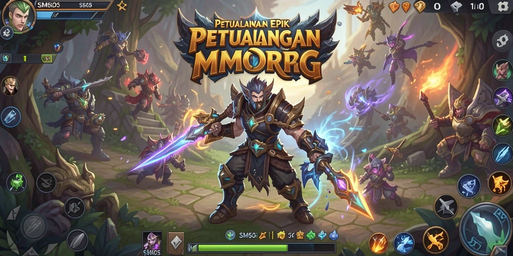 Screenshot gameplay <strong>SM605</strong> menampilkan aksi pertempuran yang mendebarkan.